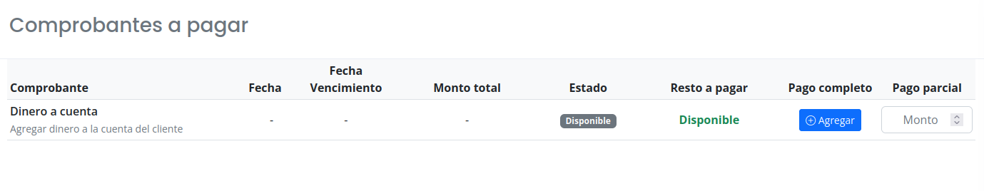 Crear orden de cobro
