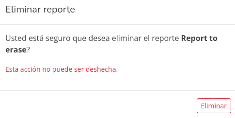 Eliminar reporte