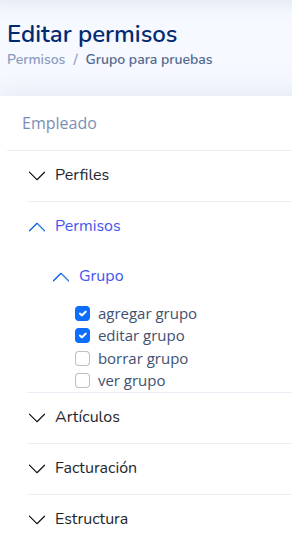 Agregar grupo