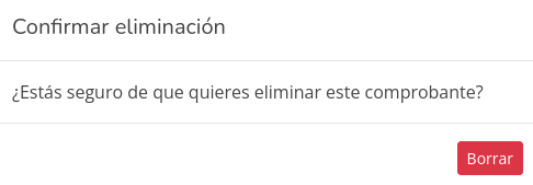 Borrar Nota de Crédito