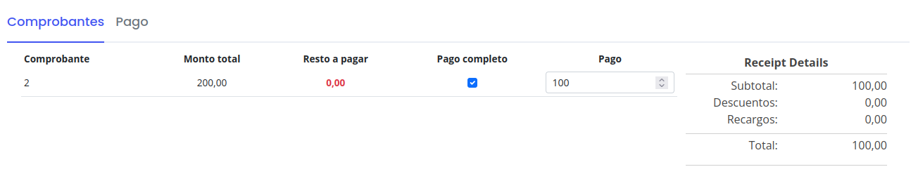 Crear orden de pago